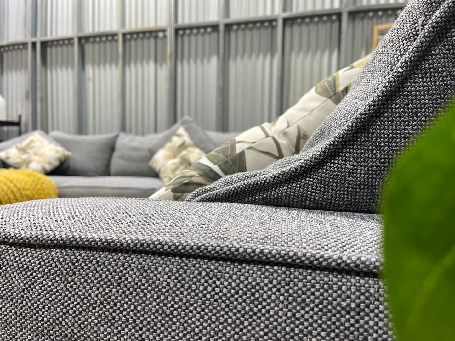 Excellent Condition - FREEDOM BRANDED - Feather Down - Stone Gray Colour - 6.5 Seater Modular Corner Lounge Suite (!!1 of 5 Modular Units only!!)