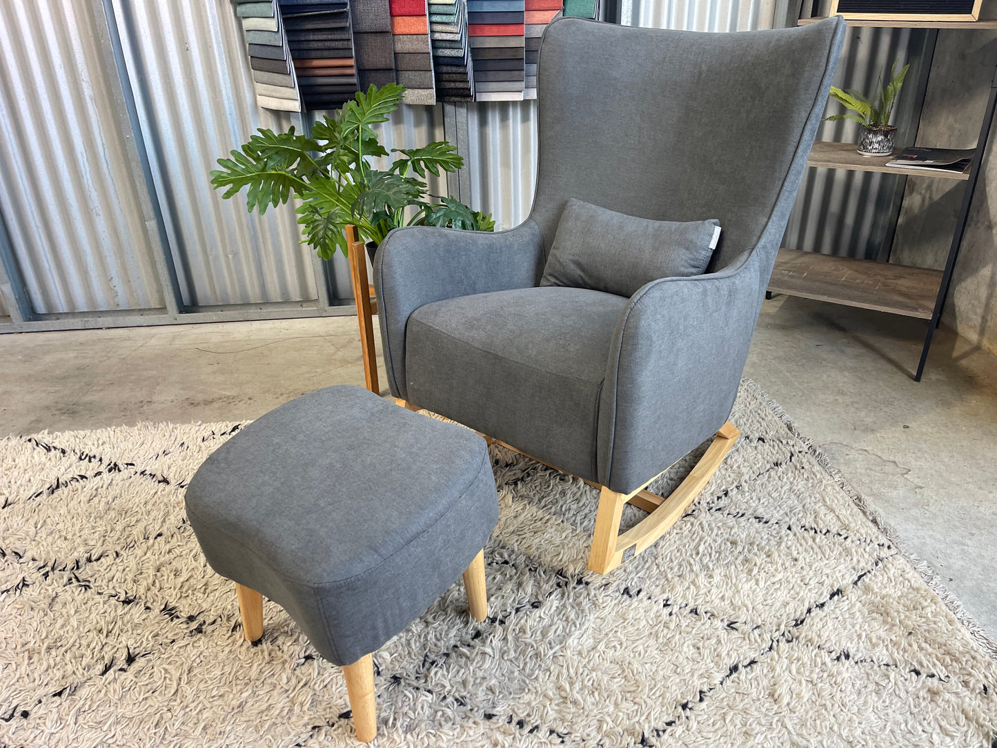Venice Rocking Chair + Ottoman Set