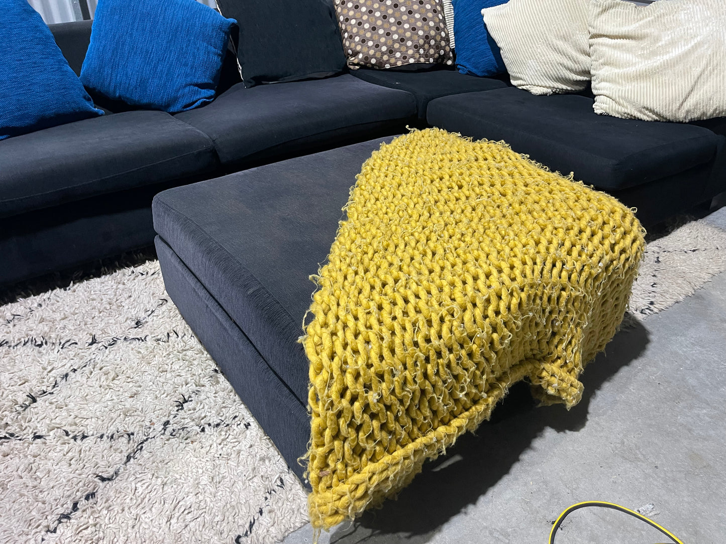 NZ MADE MODULAR LOUNGE SUITE WITH OTTOMAN