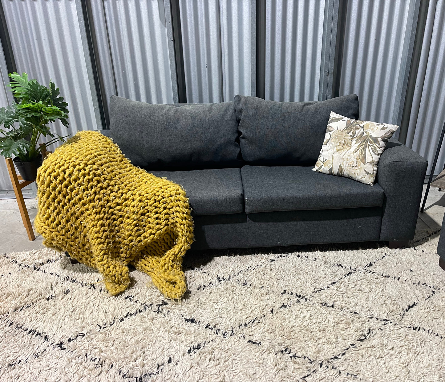 NZ MADE 3 SEATER SOFA