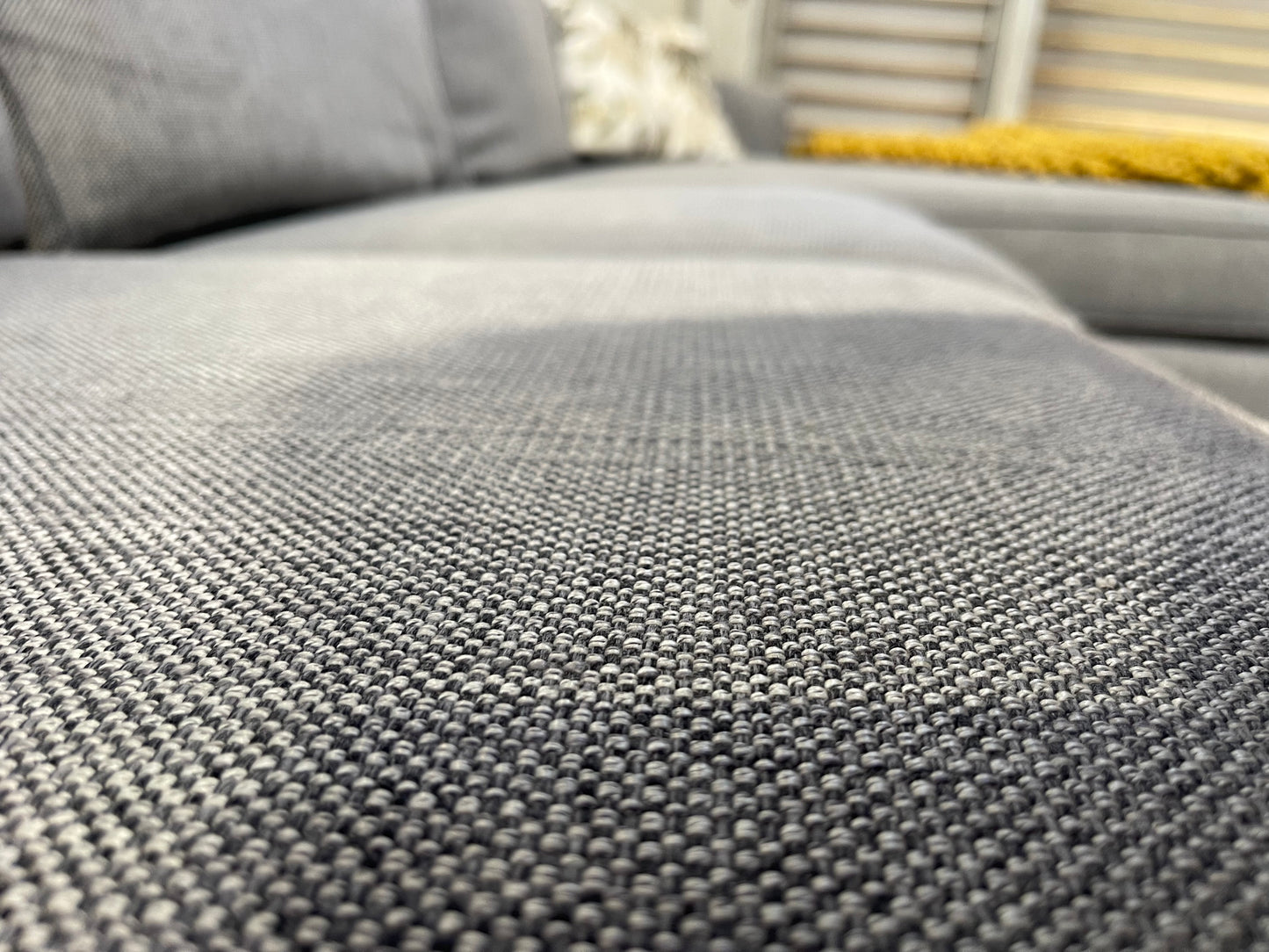 Excellent Condition
- Cool Gray Colour - FARMERS LUCA MAX BRANDED - 3.5 Seater L Shape Sofa