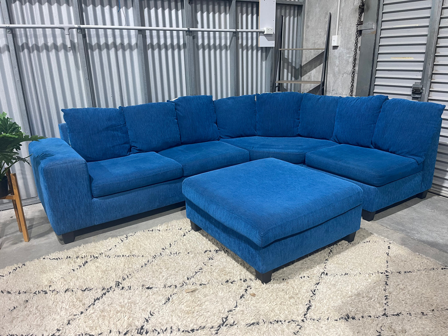 NZ MADE WARWICK CORNER SUITE WITH OTTOMAN
