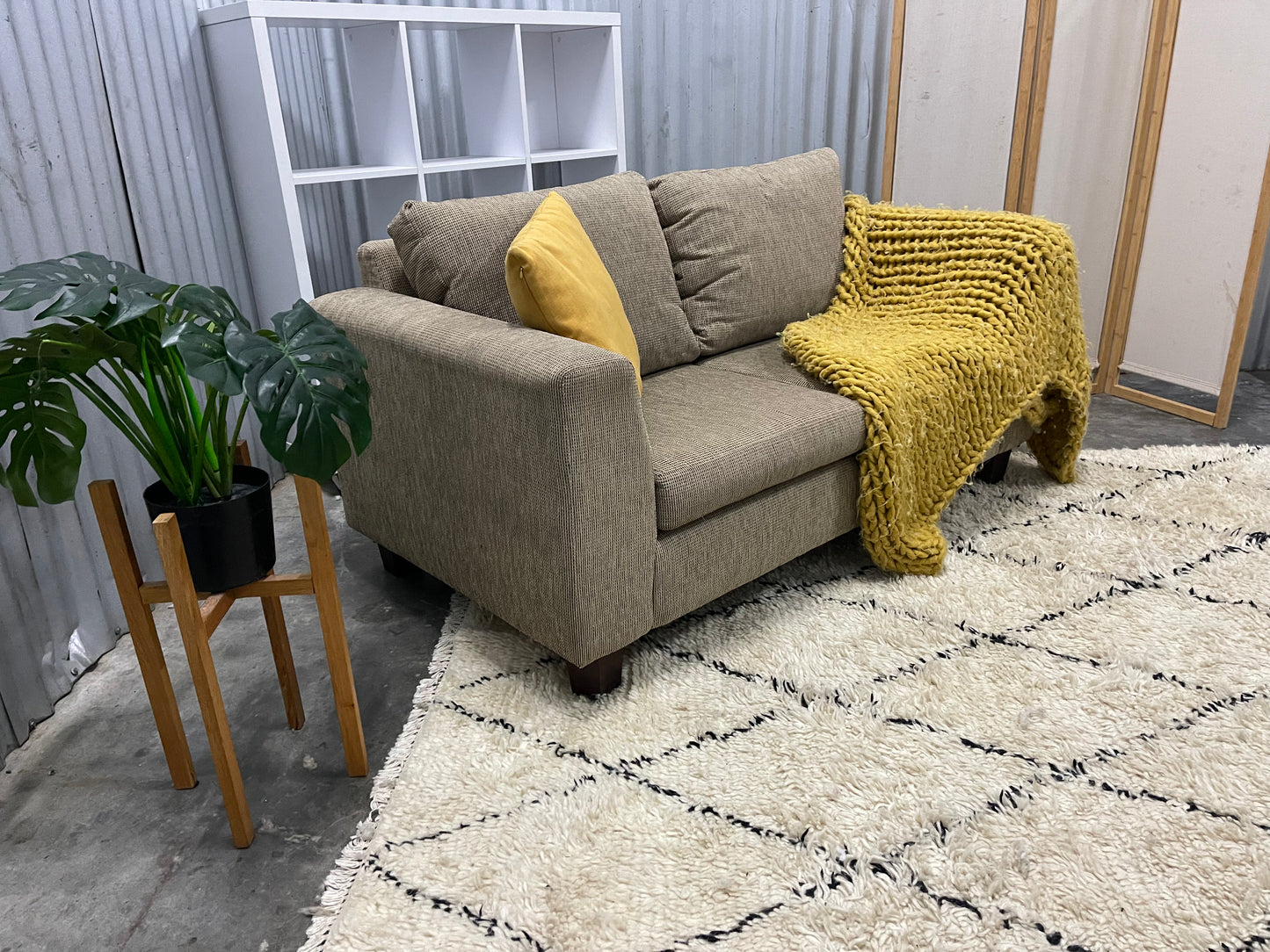 Excellent Condition - SOLID TIMBER - 2 Seater Sofa