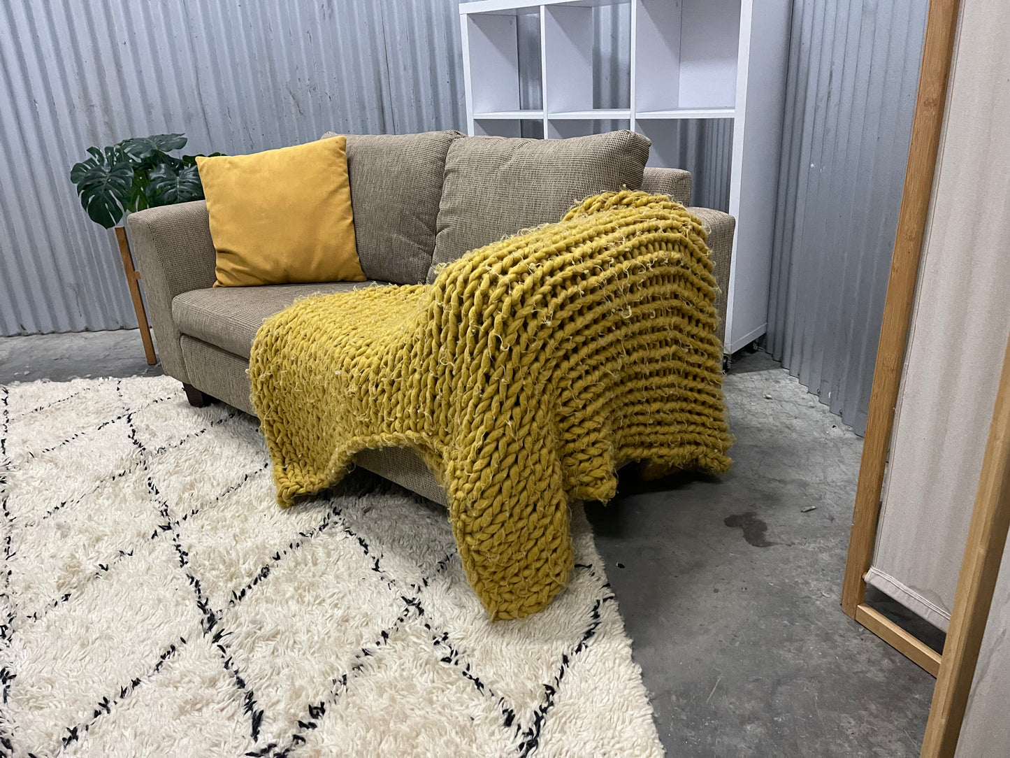 Excellent Condition - SOLID TIMBER - 2 Seater Sofa
