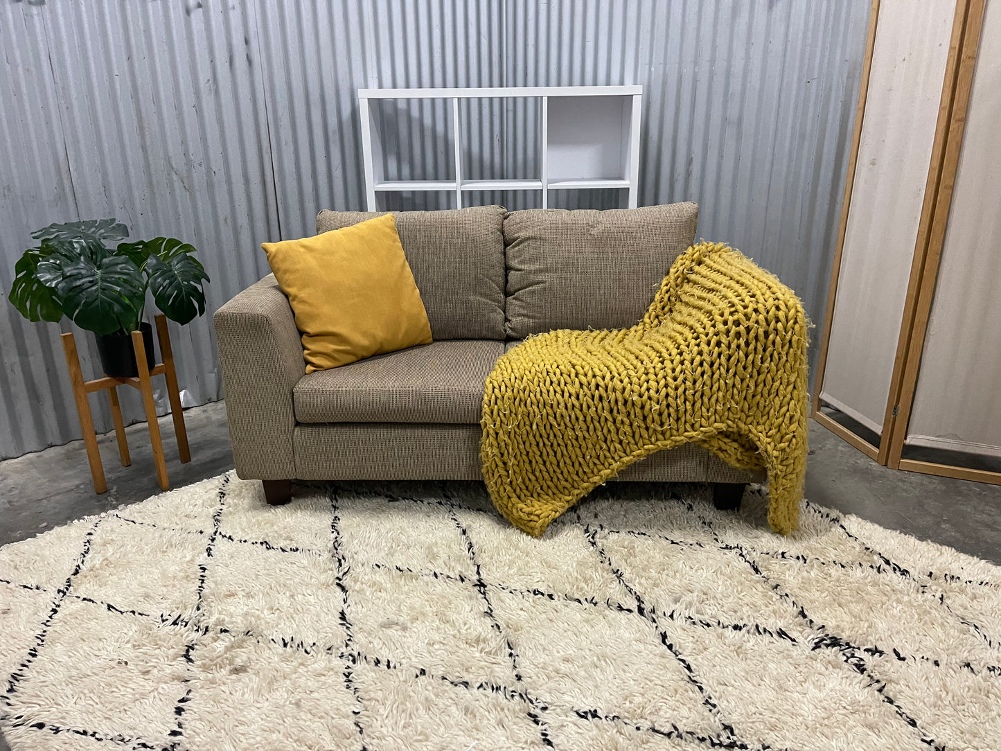 Excellent Condition - SOLID TIMBER - 2 Seater Sofa