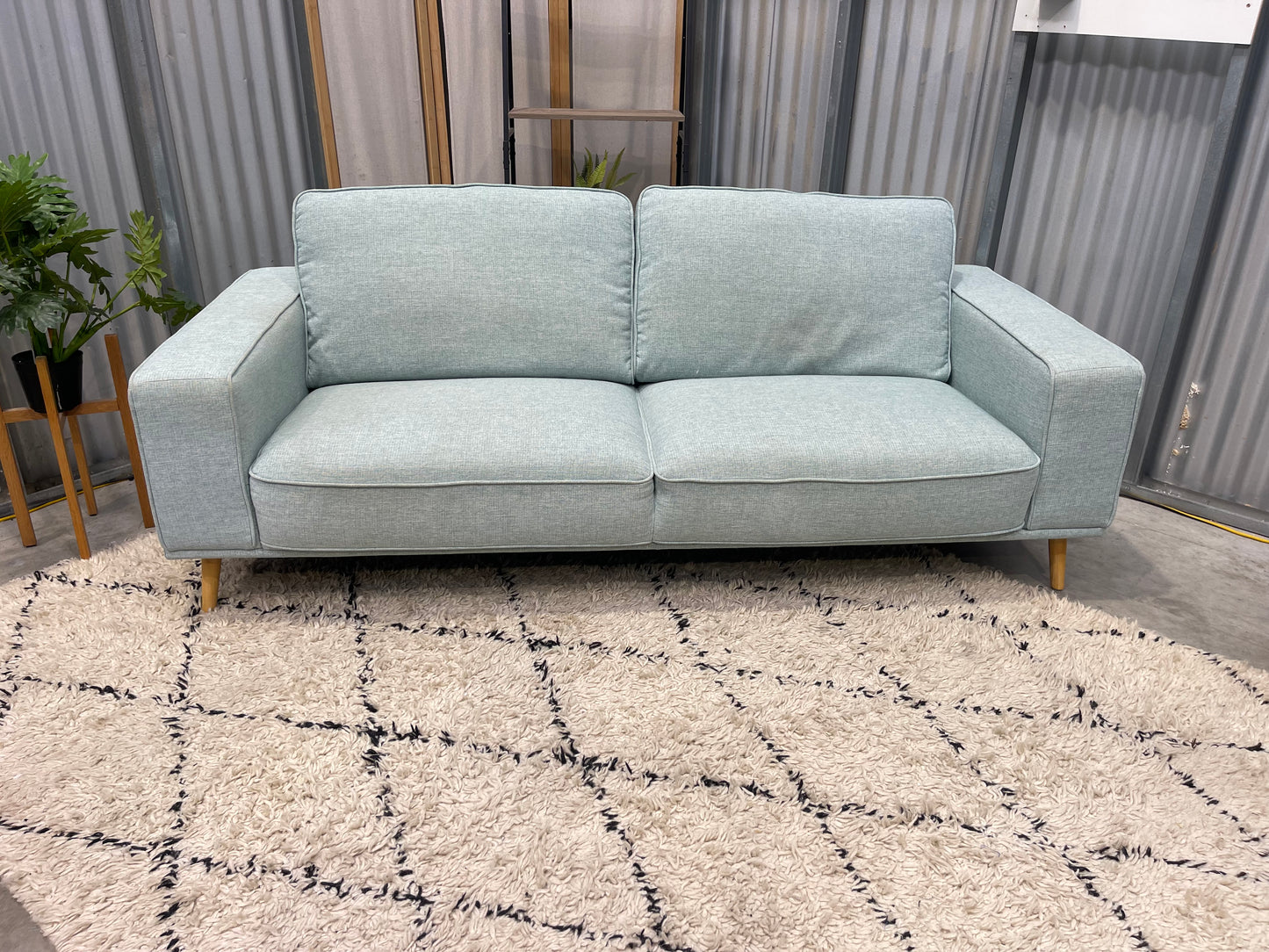 Excellent (Near New) Condition - FARMERS MADDISON BRANDED - Duck Egg Blue Colour - 3 Seater Sofa