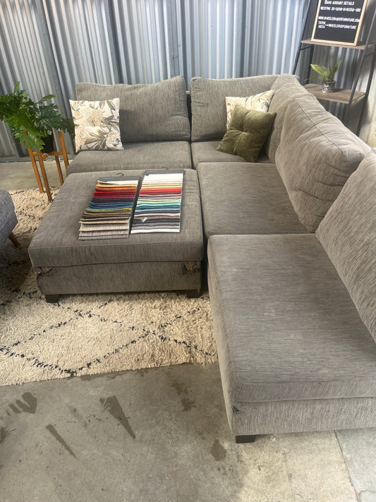 NZ MADE WARWICK CORNER SUITE WITH OTTOMAN