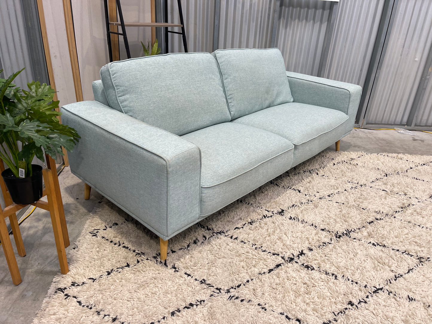 Excellent (Near New) Condition - FARMERS MADDISON BRANDED - Duck Egg Blue Colour - 3 Seater Sofa