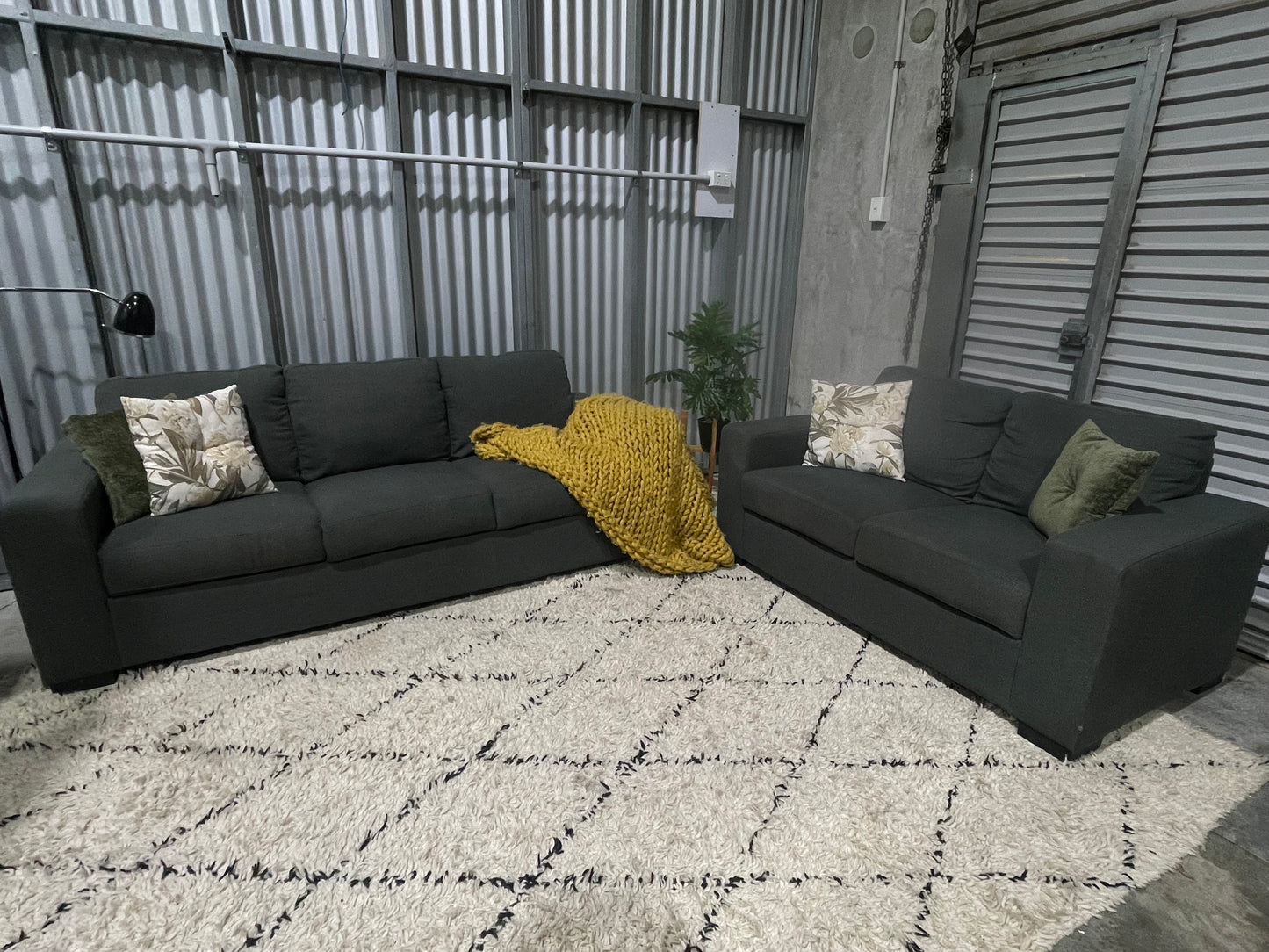 2+3 seater Grey set