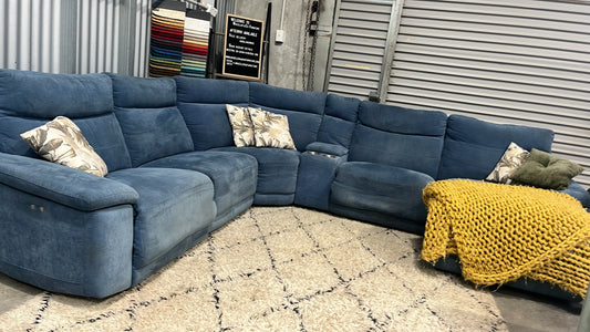 NICK SCALI ELECTRIC CORNER RECLINER SUITE - part payment