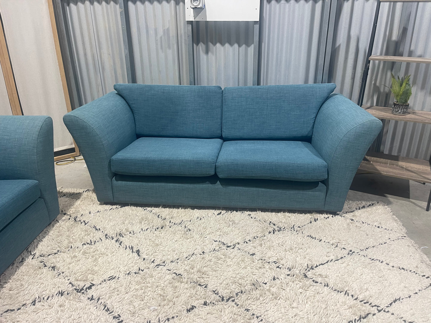 !!!FREE DELIVERY!!! 🚚 📦 Great Condition - Sky Blue Colour Colour - 3 + 1 + 1 Seater Lounge Suite