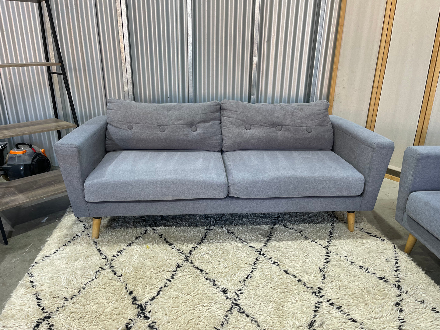 Great Condition - Stone Gray Colour - 2.5 + 2.5 Seater Lounge Suite