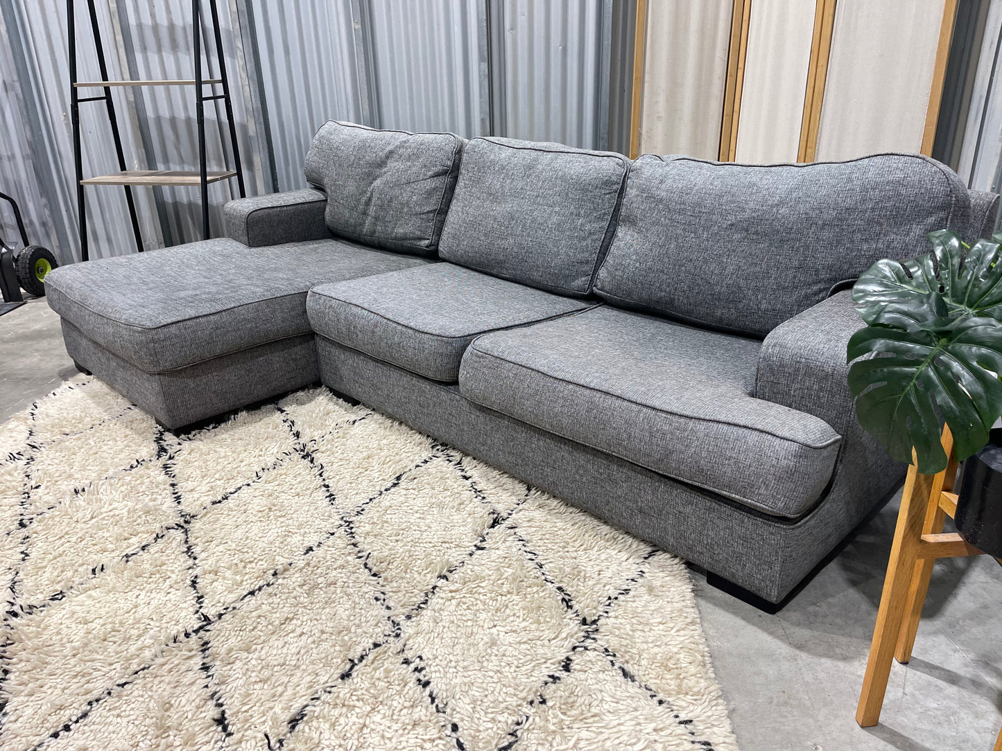 Excellent Condition - FARMERS LUCA BRANDED - 3.5 Seater L Shape Sofa